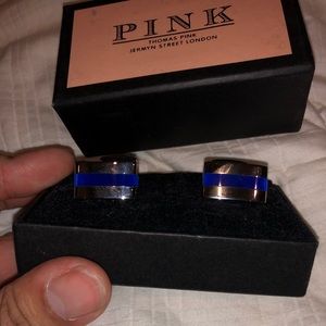 Thomas pink cuff links